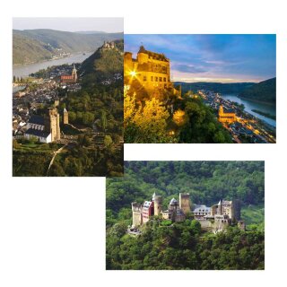 Doppelkarten Oberwesel und Schönburg zur Auswahl