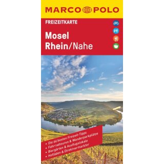MARCO POLO Freizeitkarte Deutschland Blatt 26 Mosel, Rhein, Nahe.