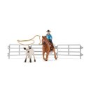 Schleich 42577 - Farm World - Team Roping mit Cowgirl