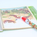 Dino World Aqua Magic Book - Dinosaurier-Malbuch für Jungen inkl. Zauberstift