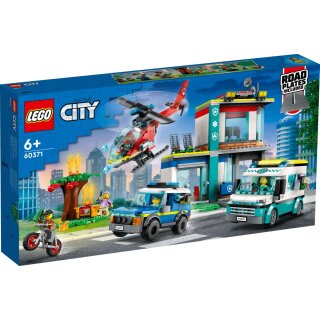 LEGO 60371 - City Hauptquartier der Rettungsfahrzeuge