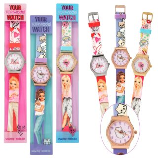 TOPModel Silikon Armbanduhr mit Metallgehäuse - Uhr für Mädchen zur Auswahl