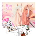 Miss Melody Pferde Malbuch Stickerbuch mit 145 Glitter...