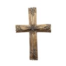 Kreuz Bronze mit Baum- und Blattmotiv 21cm LS22a