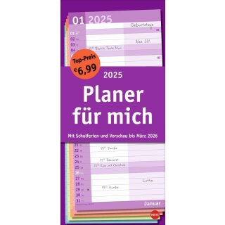 HEYE Kalender Basic Planer für mich 2025