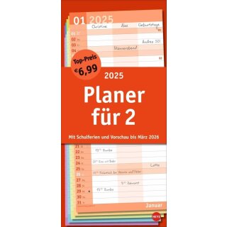 HEYE Kalender Basic Planer für zwei 2025