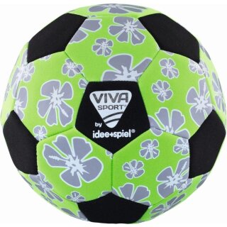 VIVA SPoRT Neopren-Fußball im floren Design, Beachball, Größe 5, 22 cm Ø