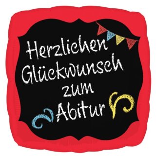 Amscan Folienballon "Herzlichen Glückwunsch zum Abitur" 43 cm - nur Abholung, kein Versand möglich