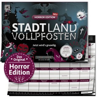 DENKRIESEN - Stadt Land Vollpfosten - HORROR EDITION - Jetzt wirds gruselig - A4