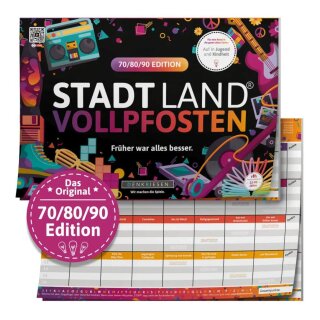 DENKRIESEN - Stadt Land Vollpfosten - 70/80/90 EDITION - Früher war alles besser - A4