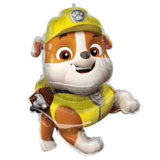 Amscan Folienballon Paw Patrol Rubble SuperShape 81 x 64 cm inkl. Helium - nur Abholung, kein Versand möglich