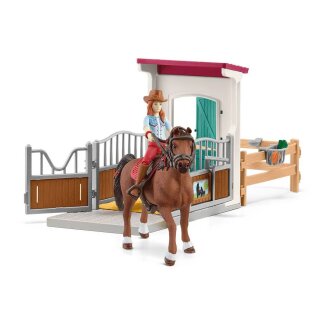 Schleich 42710 - Horse Club - Pferdebox mit Hannah & Cayenne