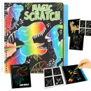 Dino World Magic Scratch Book - Kratzbuch - Dinosaurier-Malbuch mit Stift