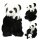 TOPModel Plüsch Panda Mama mit Baby Kuscheltier Plüschtier Stofftier