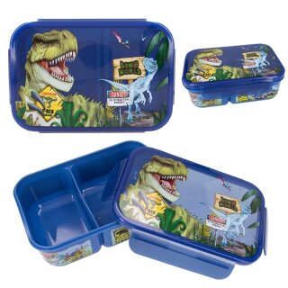 Dino World Brotdose DANGER, Lunchbox Dinosaurier Schule, Kindergarten 