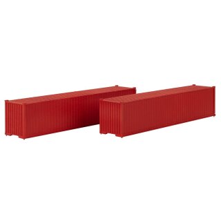 Faller H0 182154 - 40 Container, rot, 2er-Set als Bausatz