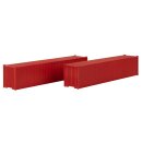 Faller H0 182154 - 40 Container, rot, 2er-Set als Bausatz