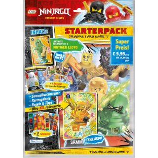 Ninjago Trading Cards Starter Pack inkl. 2 Booster - zufällige Auswahl