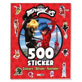 Miraculous: 500 Sticker Stickern - Rätseln - Ausmalen