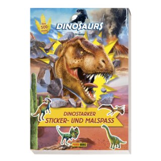 Dinosaurs by P.D. Moreno: Dinostarker und Malspaß Block mit 60 Stickerseiten