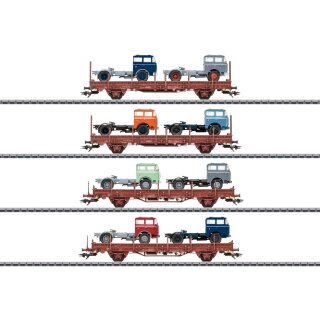 Märklin H0 - 46406 Güterwagen-Set Fahrzeugtransport 4er DR/DDR - verbindliche Vorbestellung