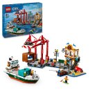 LEGO 60422 - City Hafen mit Frachtschiff