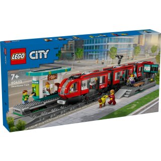 LEGO 60423 - City Straßenbahn mit Haltestelle