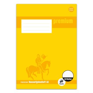 STAUFEN Hausaufgabenheft A5 PREMIUM, 48 Wochen - Coverfarbe kann abweichen