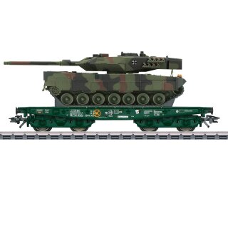 Märklin H0 - 48843 Schwerlast-Flachwagen Rlmmps Leo 2