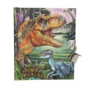 Dino World Dinosaurier-Tagebuch mit Schloss, 192 fein...