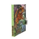 Dino World Dinosaurier-Tagebuch mit Schloss, 192 fein linierte Seiten