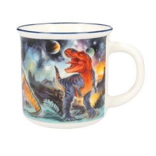 Dino World Becher GALAXY mit Tyrannosaurus Rex Dinosaurier Tasse