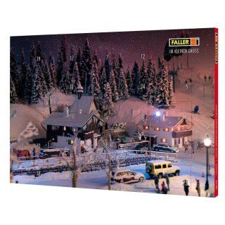 Faller H0 190029 Adventskalender mit Figuren für Modellbahn 1:87 - Edition 2024