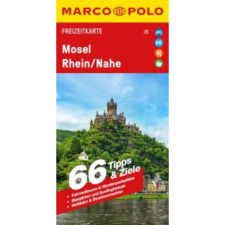 MARCO POLO Freizeitkarte 26 Mosel, Rhein/Nahe 1:115 - 000