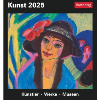 Kunst Tagesabreißkalender 2025 - Kulturkalender - Künstler, Werke, Museen