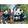 Schmidt Puzzle Puzzle Pandafamilie am Wasserfall 500 Teile