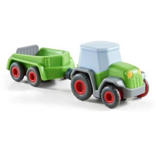 HABA Kullerbü Traktor mit Anhänger 2+