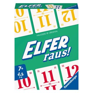 Ravensburger Elfer raus! Der Klassiker, Kartenspiel 2 - 6 Spieler, Spiel ab 7 Jahren für Kinder und Erwachsene