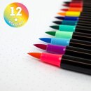 Legami Set mit 12 Pinselstiften - BRUSH MARKERS - BRIGHT...