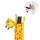 Legami 2-in-1-Federmäppchen aus Silikon - Kawaii - Giraffe