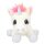 Ylvi Plüsch Einhorn liegend 30 cm - regenbogenbuntes Kuscheltier mit Glitzer