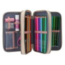 Miss Melody 3 Fach Federtasche POPPY SAND -...