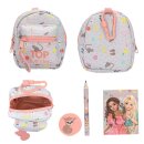 TOPModel 1x Mini Rucksack mit Schreibset Bleistift - Radierer - Notizbuch