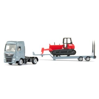 Siku 1762 - MAN Lkw mit Planierraupe