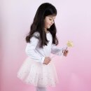 Princess Mimi Kostüm-Set - Tüllrock mit kleinen goldenen Sternen und Zauberstab