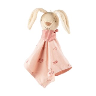 sigikid 39990 - Schnuffeltuch Hase sigibaby Babyspielzeug Schmusetuch