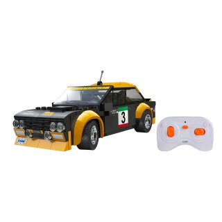 CaDA Fiat Abarth 131 20cm 1:20 schwarz 216Teile 2.4GHz
