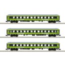 Minitrix N MHI - 15462 Schnellzugwagen-Set FlixTrain -...