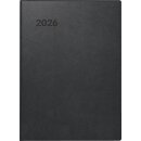 Brunnen Taschenkalender 2026 10x14cm schwarz 2 Seiten/1...