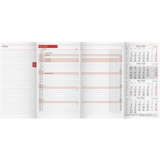 Brunnen Monatskalender TM12 2026 Ersatzkalender 2 Seiten = 1 Monat
